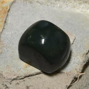 Pedra de Sangue verde escuro Natural 13.06ct, Almofada, Opaco