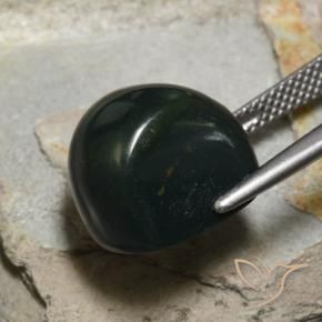 Pedra de Sangue verde escuro Natural 13.06ct, Almofada, Opaco