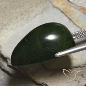 Pedra de Sangue Multicolorido Natural 16.35ct, Formato de pêra, Opaco