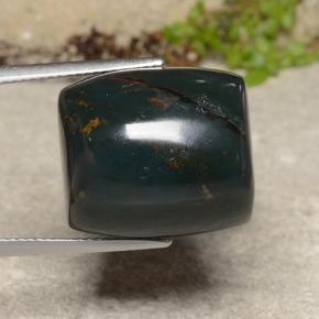 Pedra de sangue verde natural 28,22ct, forma extravagante, opaco