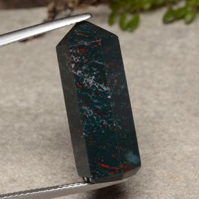 Pedra de sangue multicolorido natural 18,06ct, forma extravagante, opaco
