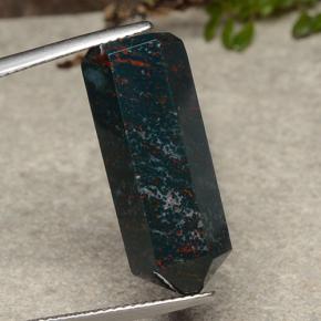 Pedra de sangue multicolorido natural 18,06ct, forma extravagante, opaco