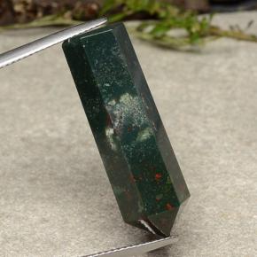 Pedra de sangue multicolorido natural 19,56ct, forma extravagante, opaco
