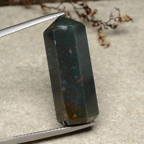 Pedra de sangue multicolorido natural 21,25ct, forma extravagante, opaco