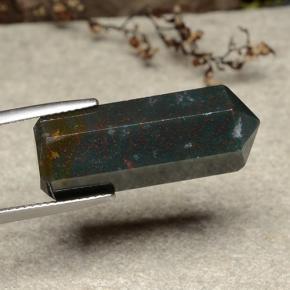 Pedra de sangue multicolorido natural 21,25ct, forma extravagante, opaco