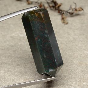 Pedra de sangue multicolorido natural 21,25ct, forma extravagante, opaco