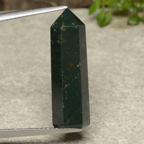 Pedra de sangue multicolorido natural 9,40ct, forma extravagante, opaco