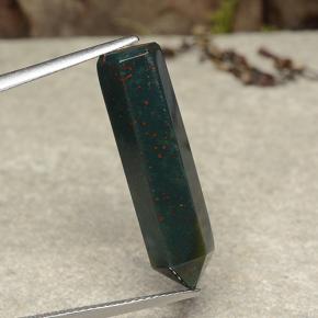 Pedra de sangue multicolorido natural 12,96ct, forma extravagante, opaco