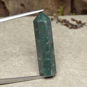 Pedra de sangue multicolorido natural 12,70ct, forma extravagante, opaco