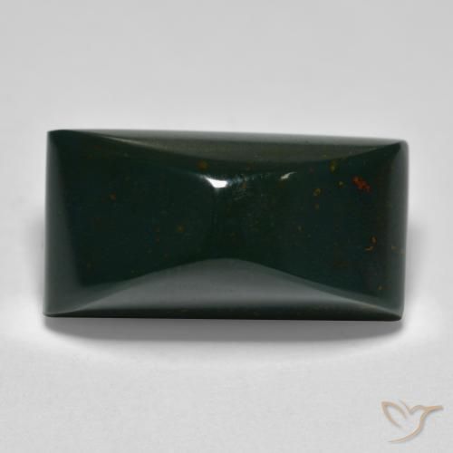 14.42ct Natural Multicolorido Pedra de Sangue, baguete, Opaco