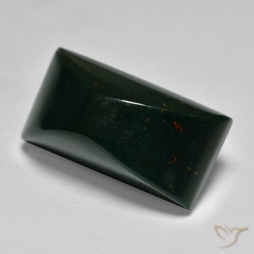 Pedra de Sangue Multicolorido Natural 14.42ct, baguete, Opaco
