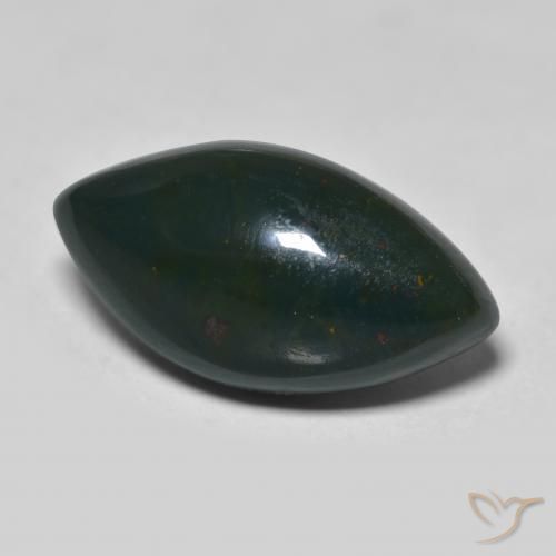 Pedra de Sangue Verde floresta Natural 9.67ct, Marquesa, Opaco