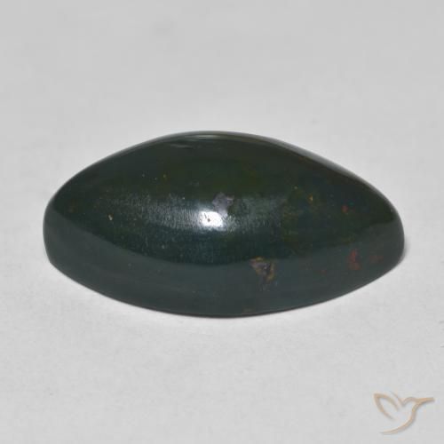 Pedra de Sangue Verde floresta Natural 9.67ct, Marquesa, Opaco