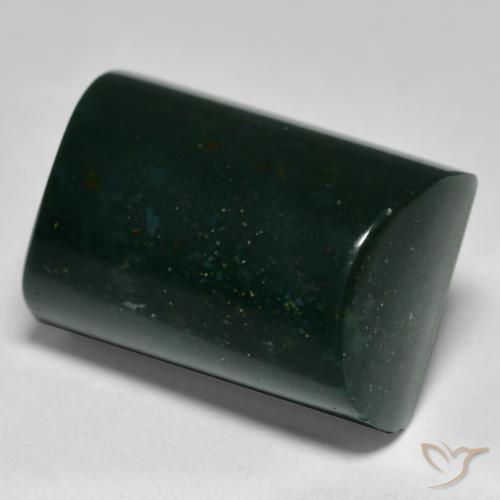 Pedra de Sangue Verde floresta Natural 14.93ct, baguete, Opaco