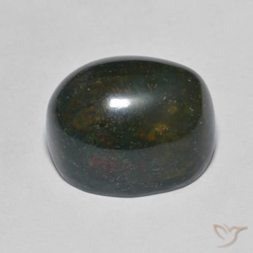 Pedra de Sangue Multicolorido Natural 15.31ct, oval, Opaco