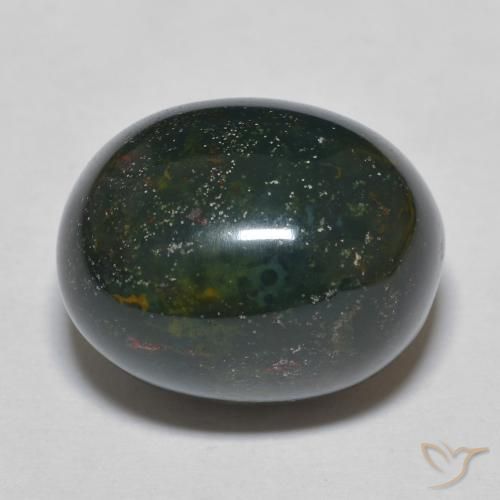 17.10ct Natural Multicolorido Pedra de Sangue, oval, Opaco