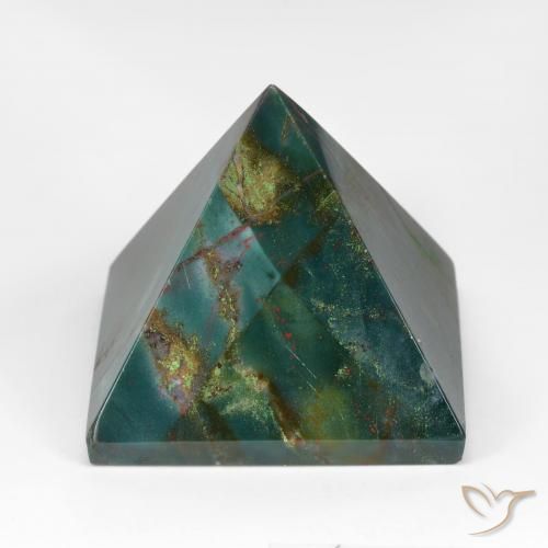 Pedra de Sangue Verde floresta Natural 107.07ct, Quadrado, Opaco