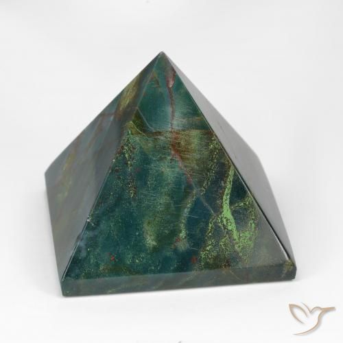 Pedra de Sangue Verde floresta Natural 107.07ct, Quadrado, Opaco