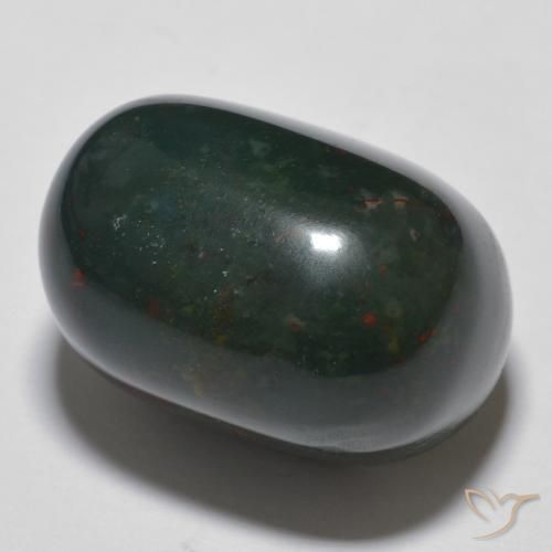 Pedra de Sangue Multicolorido Natural 21.46ct, oval, Opaco