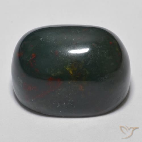 Pedra de Sangue Multicolorido Natural 21.46ct, oval, Opaco