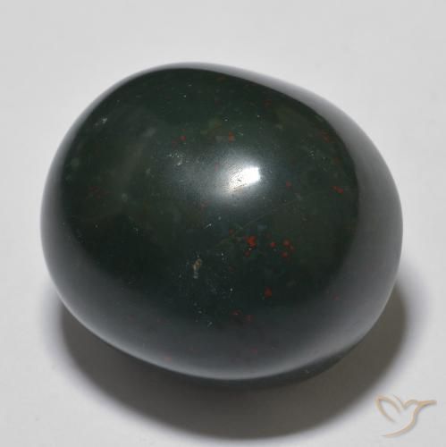 Pedra de Sangue Verde escuro Natural 29.31ct, oval, Opaco