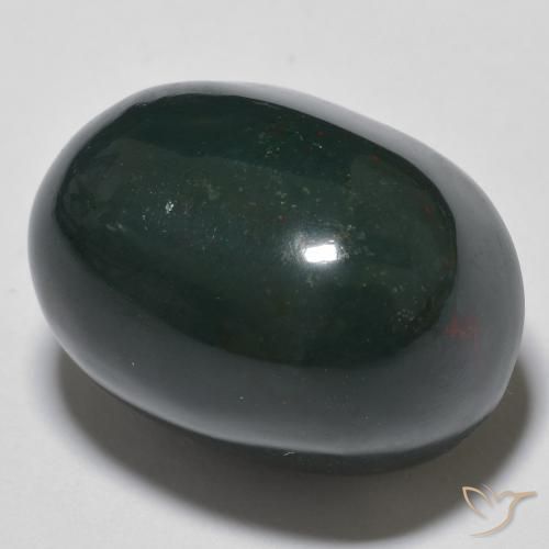 Pedra de Sangue Multicolorido Natural 23.49ct, oval, Opaco