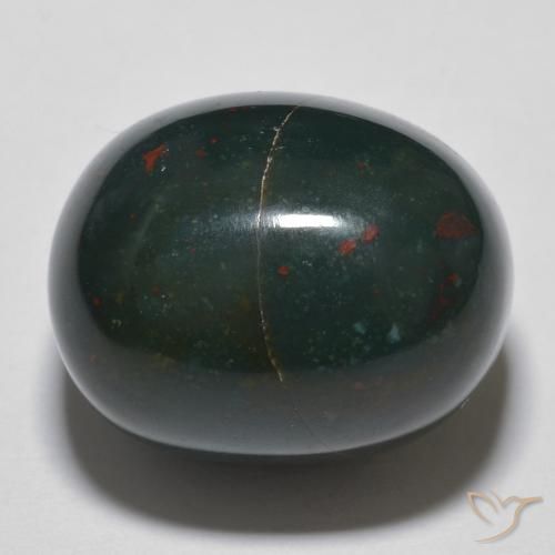 14.90ct Natural Multicolorido Pedra de Sangue, oval, Opaco