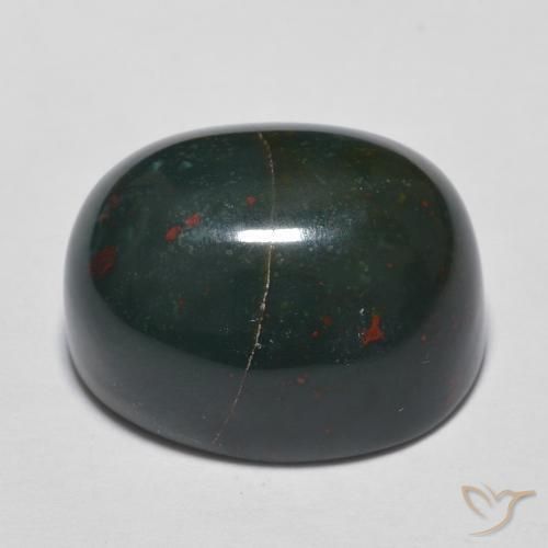 Pedra de Sangue Multicolorido Natural 14.90ct, oval, Opaco