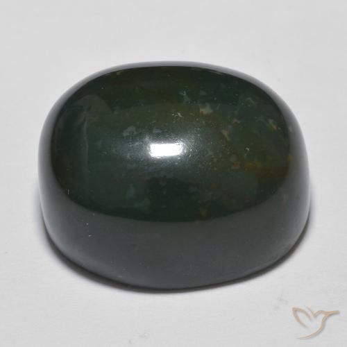 Pedra de Sangue Verde floresta Natural 28.21ct, oval, Opaco