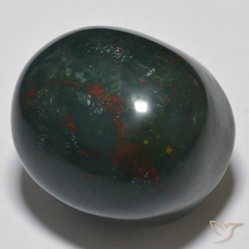 34.30ct Natural Multicolorido Pedra de Sangue, oval, Opaco