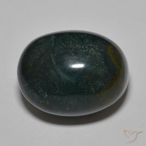 25.67ct Natural Multicolorido Pedra de Sangue, oval, Opaco
