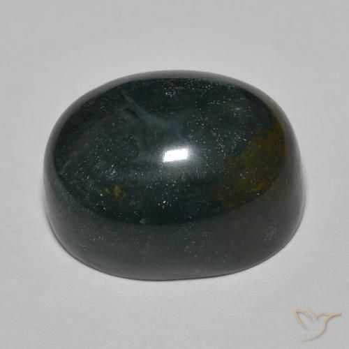 Pedra de Sangue Multicolorido Natural 25.67ct, oval, Opaco