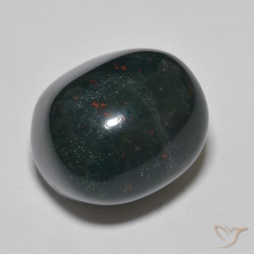 Pedra de Sangue Multicolorido Natural 23.18ct, oval, Opaco
