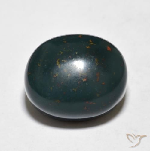 10.93ct Natural Multicolorido Pedra de Sangue, oval, Opaco