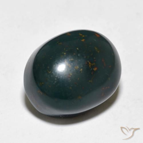 Pedra de Sangue Multicolorido Natural 10.93ct, oval, Opaco