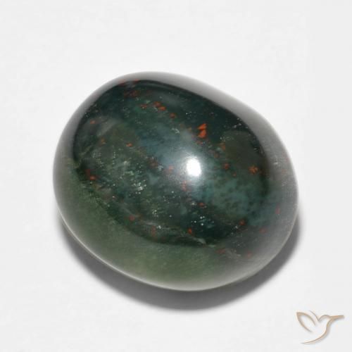 Pedra de Sangue Multicolorido Natural 14.34ct, oval, Opaco