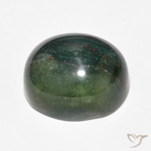 Pedra de Sangue Multicolorido Natural 14.34ct, oval, Opaco