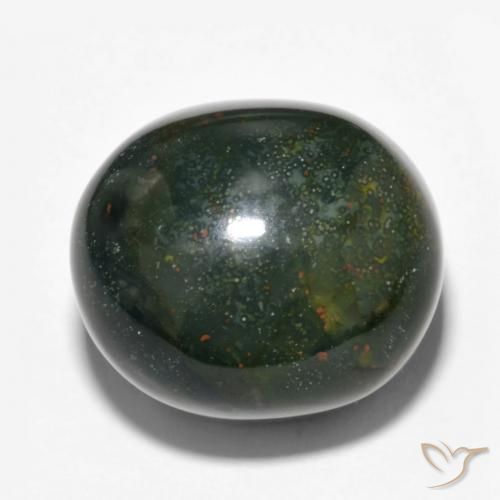 Pedra de Sangue Multicolorido Natural 28.48ct, oval, Opaco