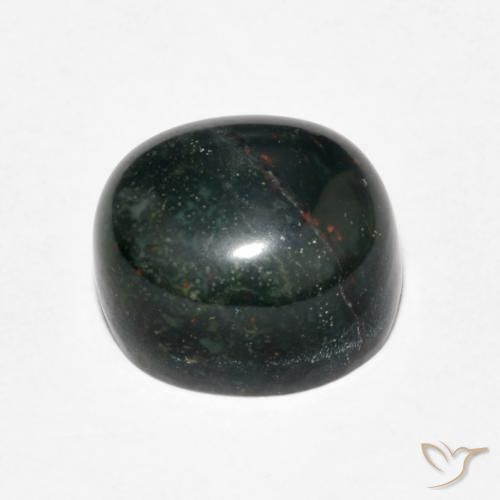 Pedra de Sangue Verde escuro Natural 7.15ct, oval, Opaco