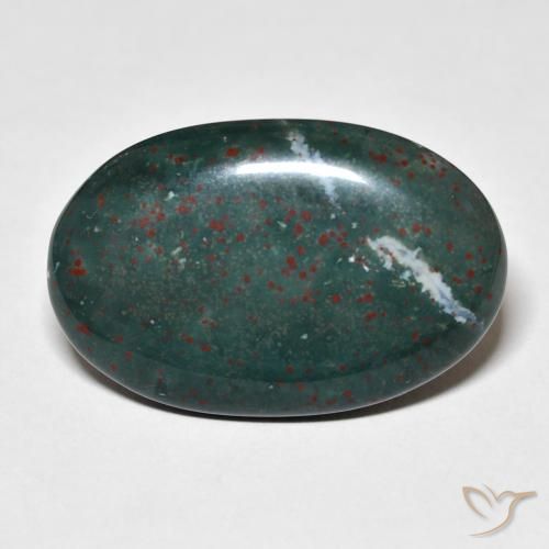 21.03ct Natural Multicolorido Pedra de Sangue, oval, Opaco