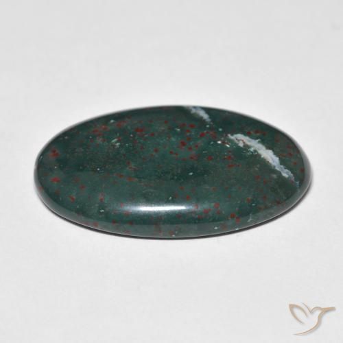 Pedra de Sangue Multicolorido Natural 21.03ct, oval, Opaco