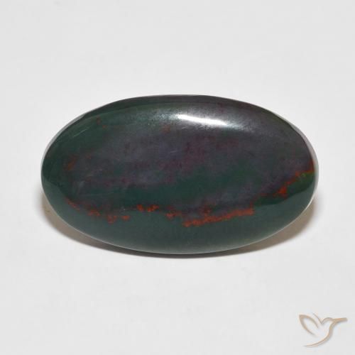 16.25ct Natural Multicolorido Pedra de Sangue, oval, Opaco