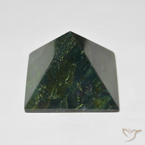 109.05ct Natural verde escuro Pedra de Sangue, Quadrado, Opaco