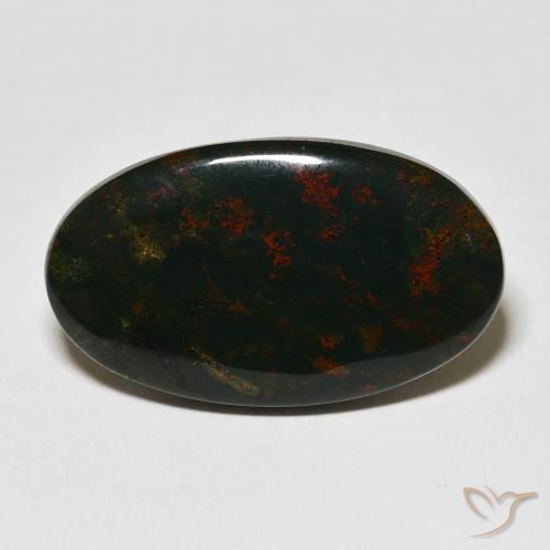 18.45ct Natural Multicolorido Pedra de Sangue, oval, Opaco