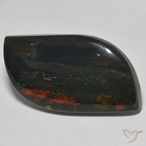 Pedra de Sangue verde e vermelho Natural 26.95ct, Forma extravagante, Opaco
