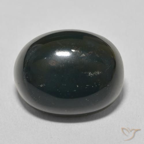 12.03ct Natural verde escuro Pedra de Sangue, oval, Opaco