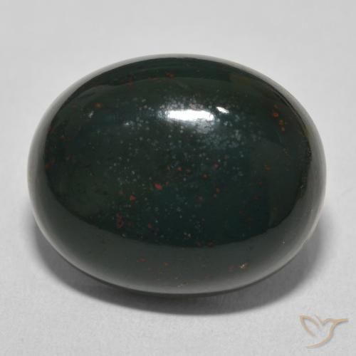 15.68ct Natural Verde azulado Pedra de Sangue, oval, Opaco
