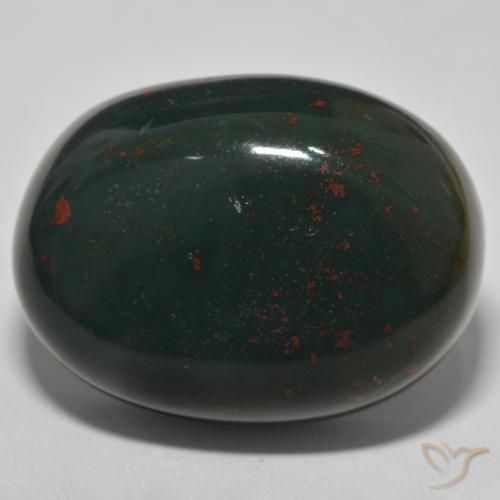 57.49ct Natural Verde Multicolor Pedra de Sangue, oval, Opaco