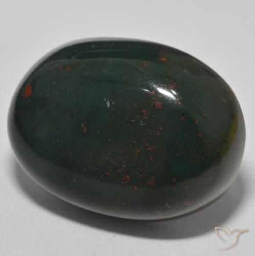 Pedra de Sangue Verde Multicolor Natural 57.49ct, oval, Opaco