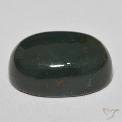 Pedra de Sangue Verde escuro Natural 21.39ct, oval, Opaco